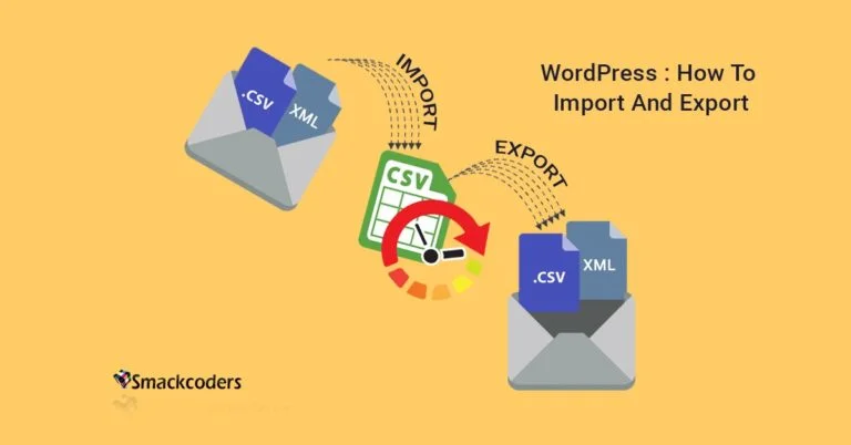 WordPress: How to Import and Export