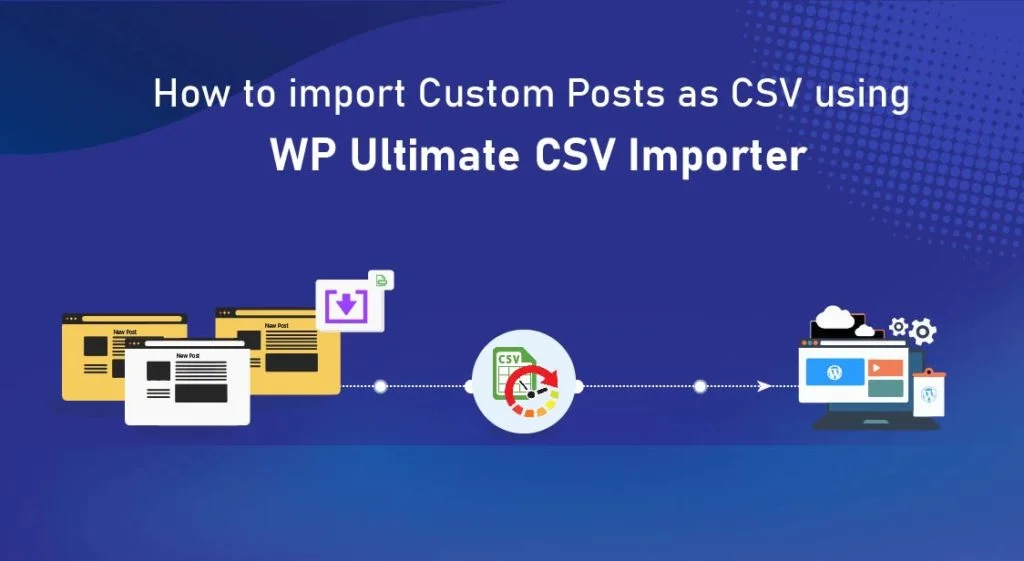 how to import custom posts as CSV