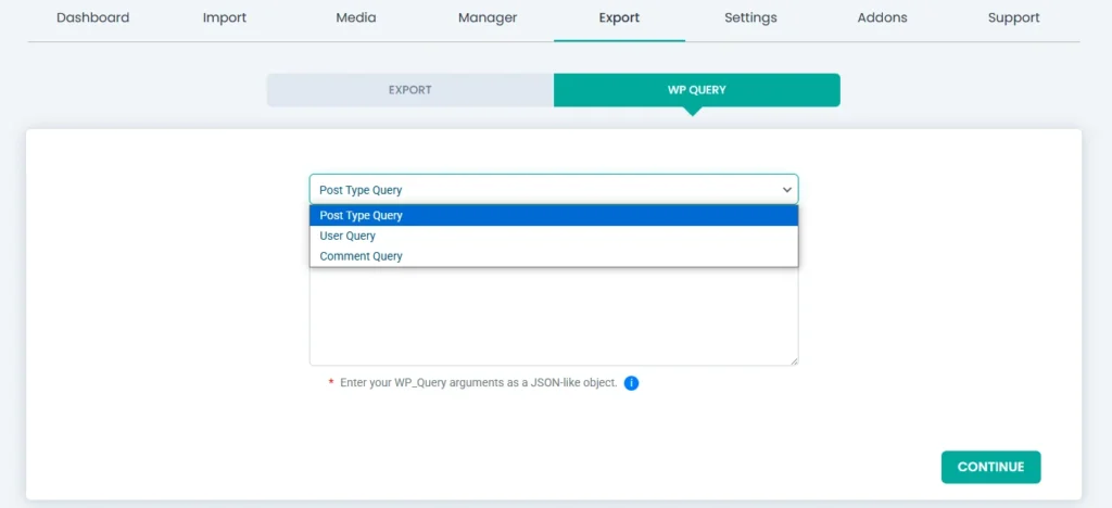 choose-export-query-type