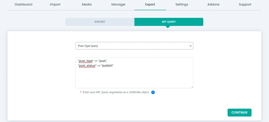 wp-query-export-published-post-export-query