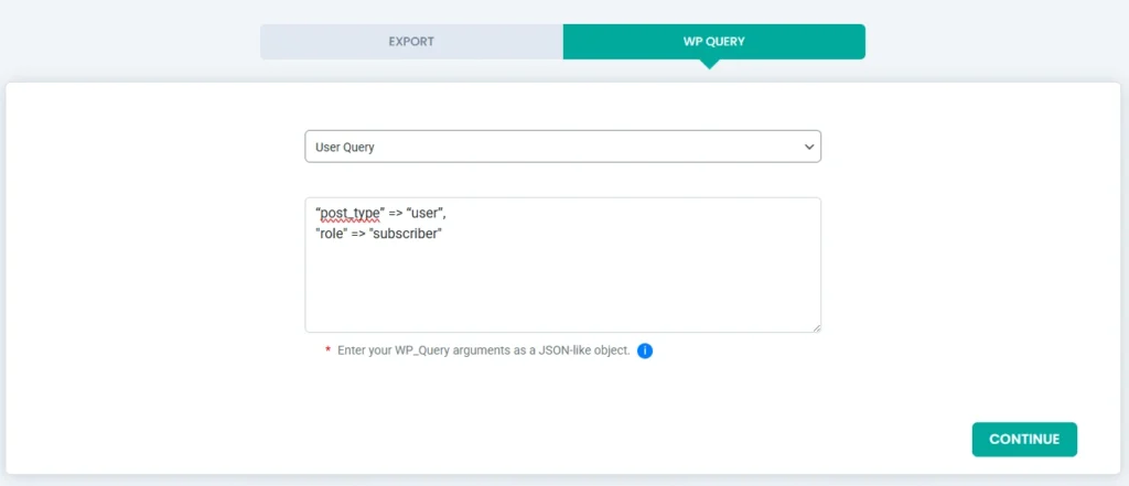 wp-query-user-export-with-subscriber-role