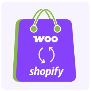 WooCommerce to Shopify logo