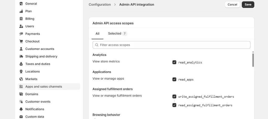 select-all-api-access