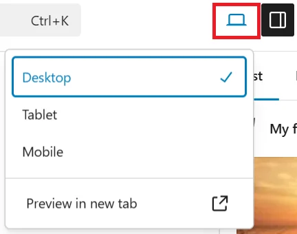 wordpress-post-preview-menu
