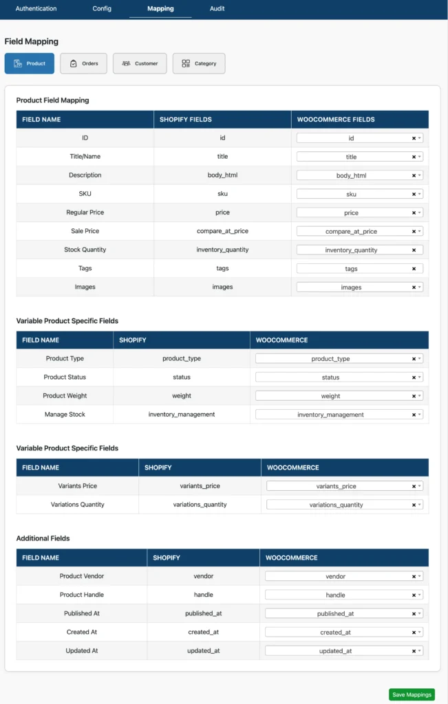 products-field-mapping