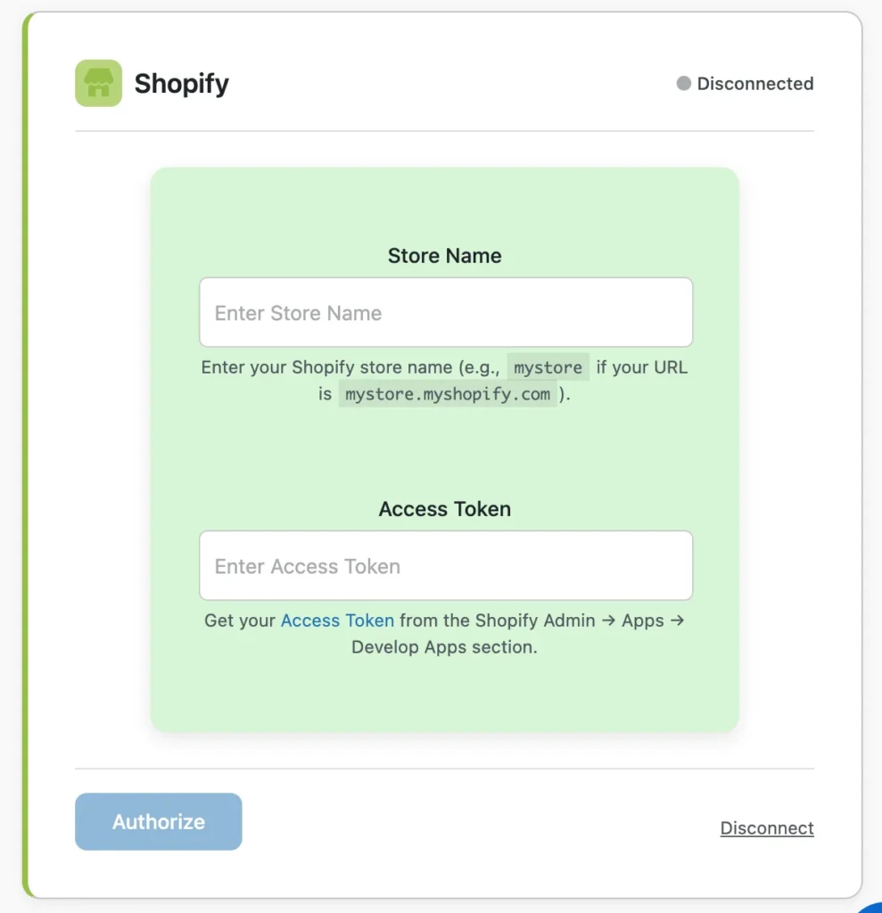 shopify-authentication-panel