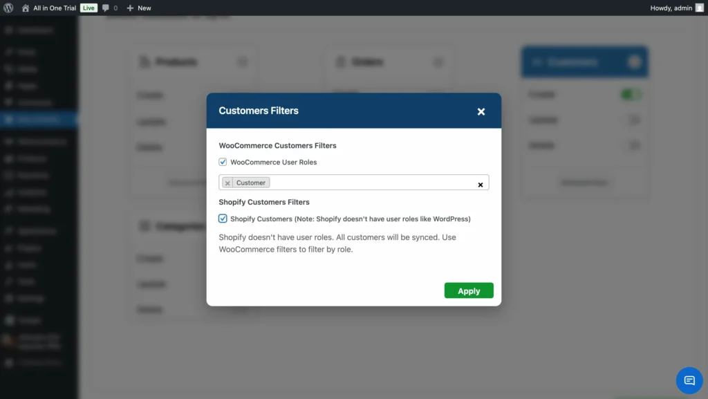woocommerce-shopify-customers-advanced-filters