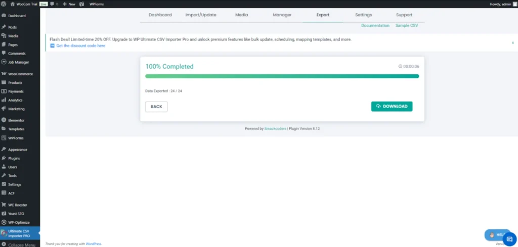 Download-the-exported-CSV-File
