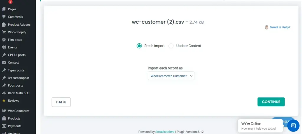 select-woocommerce-customers-for-fresh-import